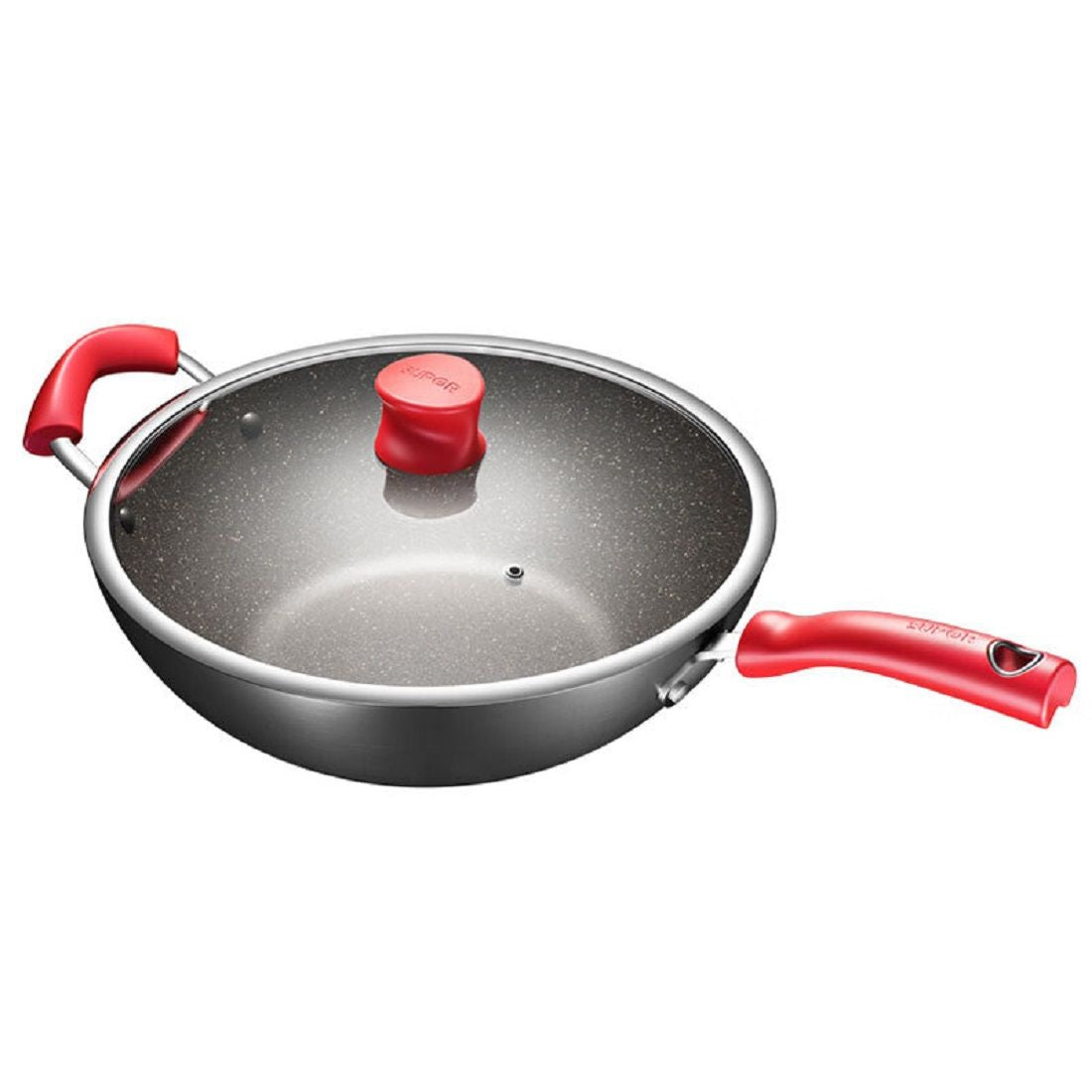 Elegant Selection Star Stone Non-Stick Frying Wok