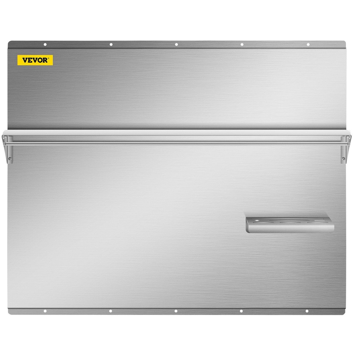 VEVOR Range Backsplash with Shelf 36 x 29.5 Inch Range Hood Wall Shield, Stainless Steel Backsplash Silver Splash Plate for Range Hood Stainless Backsplash with Built-in Storage Shelf and Hanging Rack