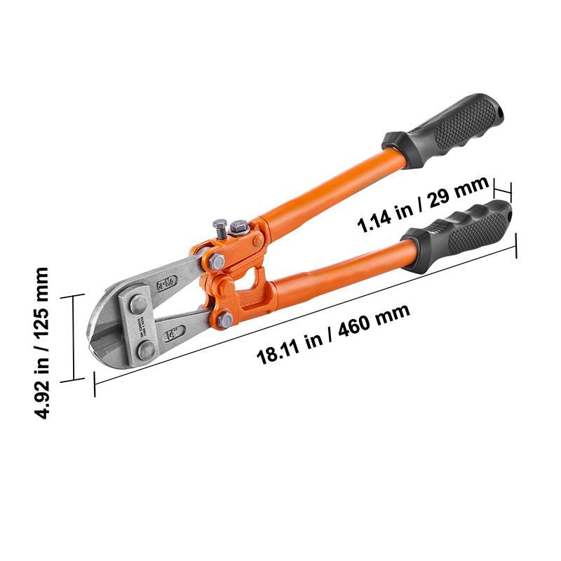 Bolt Lock Cutter with Soft Rubber Grip for Cables & Bolts