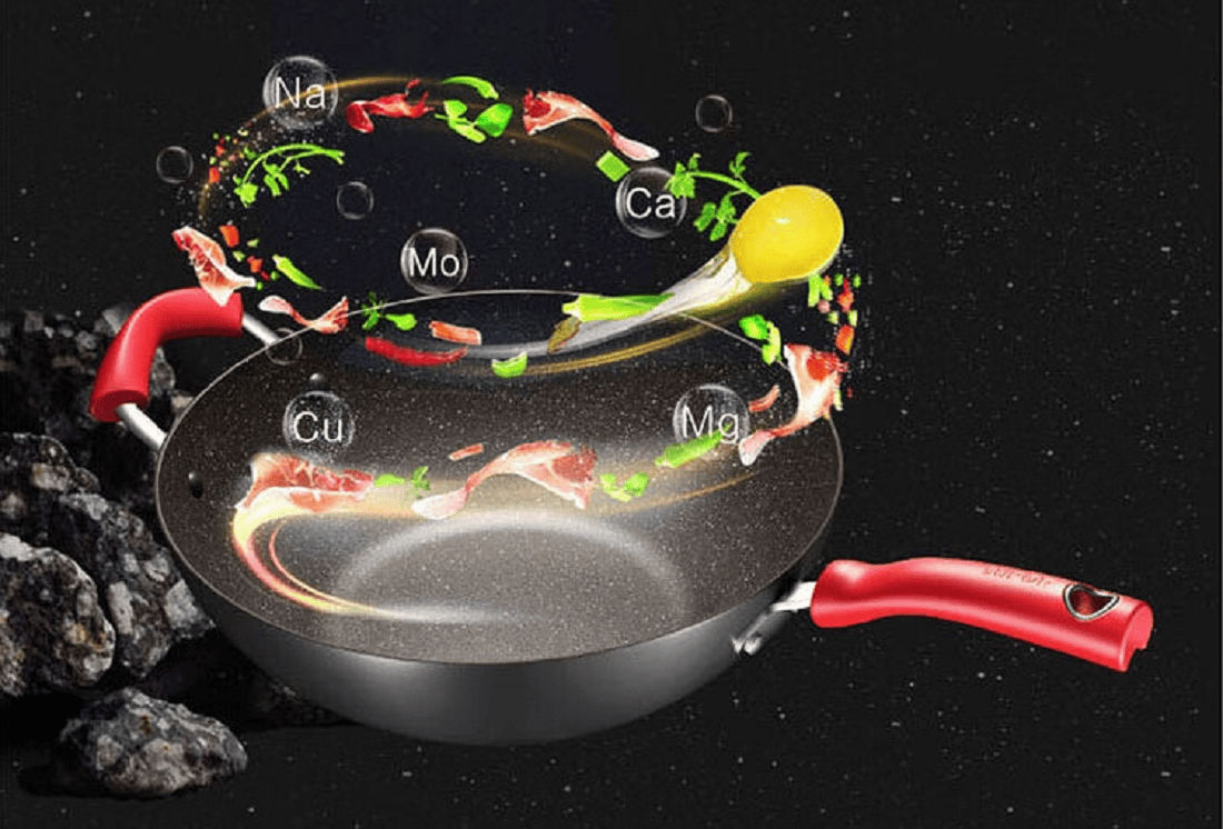 Elegant Selection Star Stone Non-Stick Frying Wok