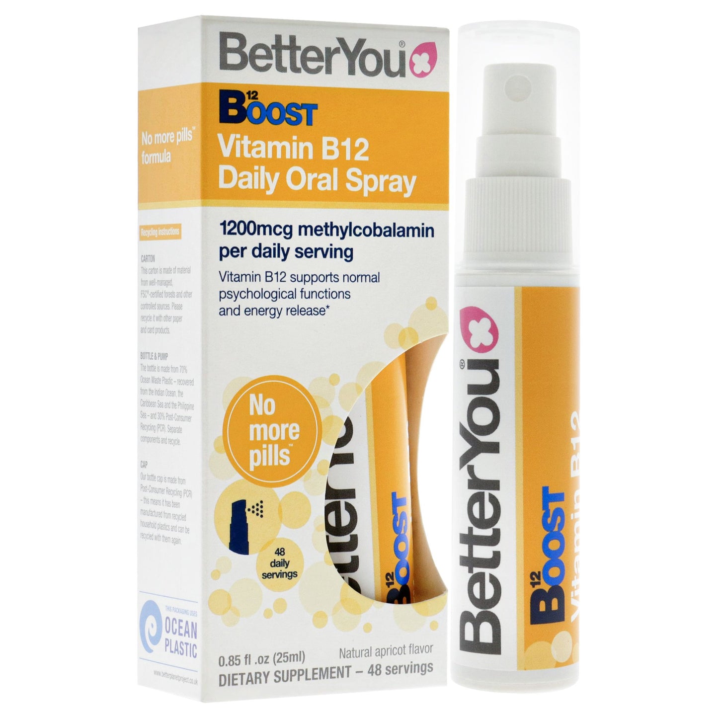 Boost Vitamin B12 Oral Spray by BetterYou for Unisex - 0.85 oz Spray