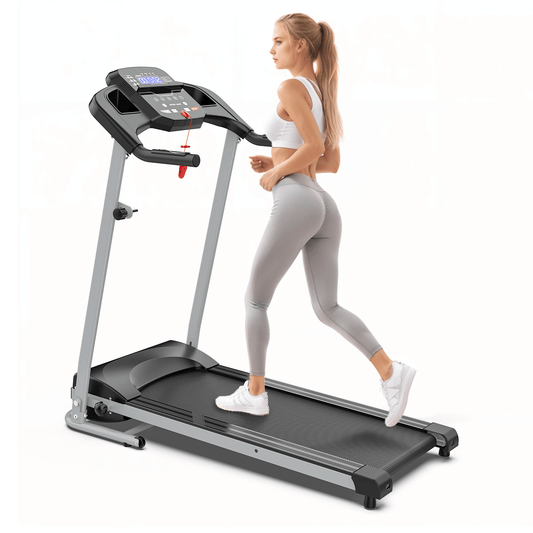 OBENSKY Foldable Treadmill for Home, 2.5HP Folding Running Jogging Walking Fitness Machine, 7.5 MPH, 250 lbs Capacity With 12 Preset Programs