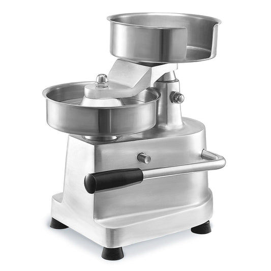 VEVOR Commercial Burger Patty Maker, 150mm/6inch Hamburger Beef Patty Maker, Heavy Duty Food-Grade Stainless Steel Bowl Burger Press Machine, Kitchen Meat Forming Processor with 1000 Pcs Patty Papers