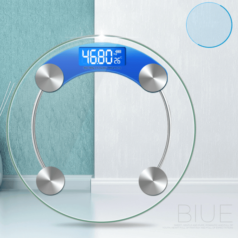 1pc Transparent Bathroom Scales LCD Electronic Bascula Pesa Digital Smart Scale Bear 180 KG Body Weight Balance Scales Floor Scales