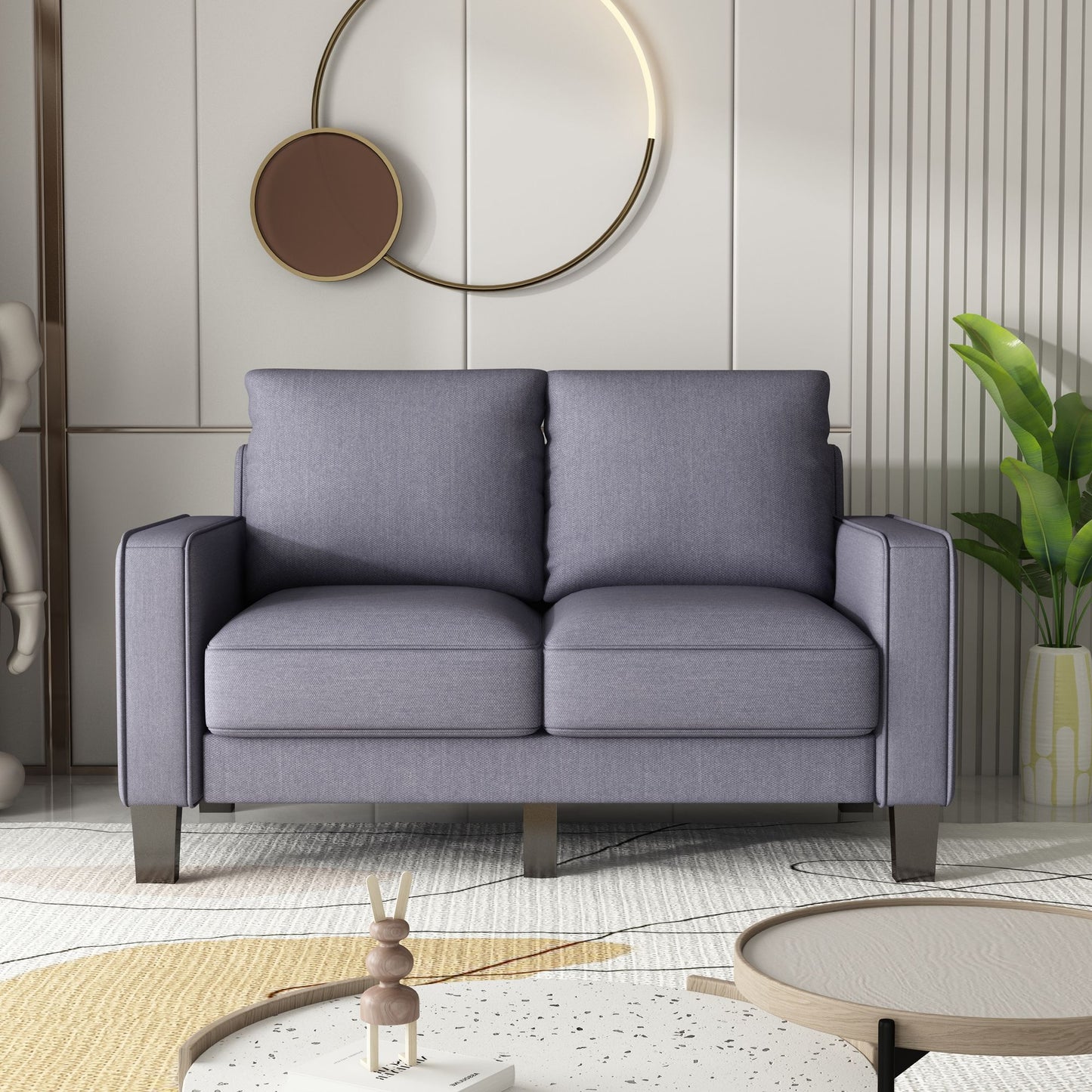 Modern Living Room Furniture Sofa in Fabric 2+3 Seat