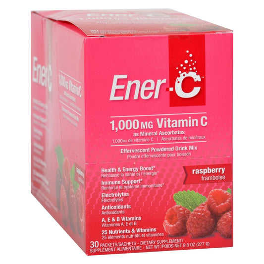 Ener-c Vitamin Drink Mix - Raspberry - 1000 Mg - 30 Packets