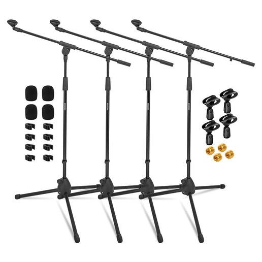 5 Core Tripod Mic Stand Floor Adjustable 18 to 72 Inches Sturdy Boom Arm Holder Microphone Stands Pedestal Para Microfono for Singing MS 080