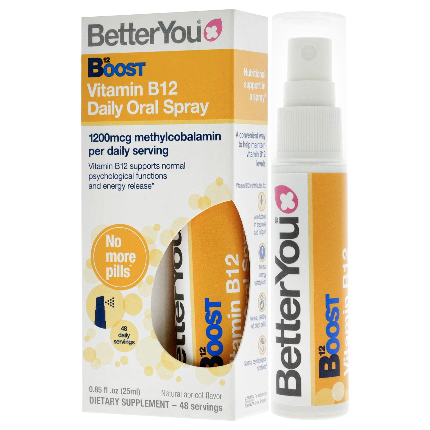 Boost Vitamin B12 Oral Spray by BetterYou for Unisex - 0.85 oz Spray