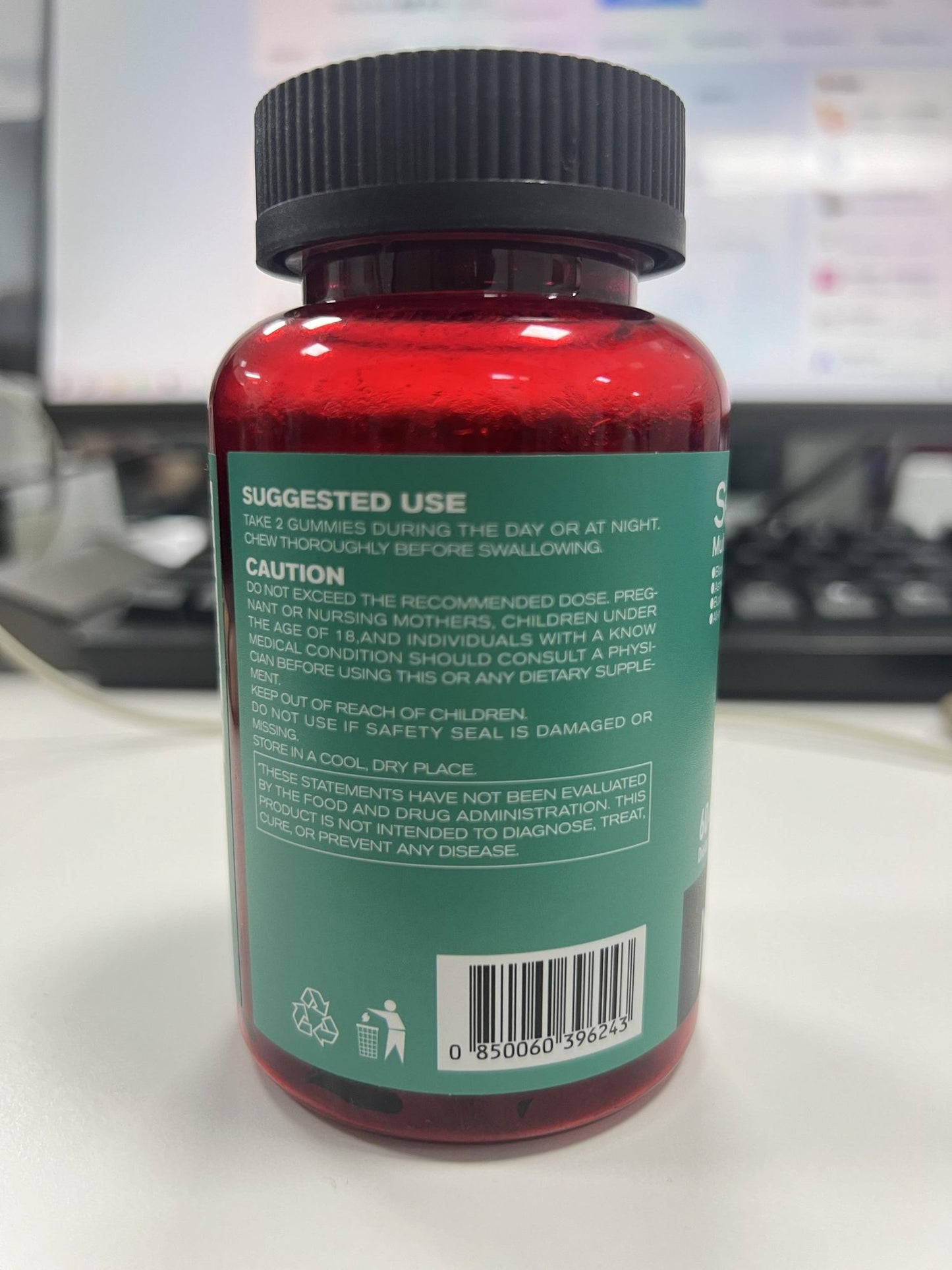 Multimineral Sea Moss & Black Seed Oil & Ashwagandha & Burdock Root & Vitamin D3 - 60 Gummies All-in-OnePremium Irish Seaweed & Vitamin C & Supplement Healthcare Dietary Fitness Edible