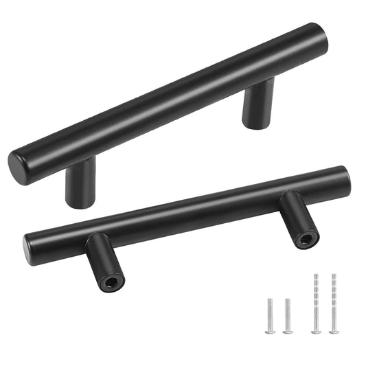 VEVOR 30 Pack Cabinet Pulls, 3in / 76mm Center to Center Slim Kitchen Cabinet Drawer, Stainless Steel Modern Kitchen Cupboard Door Handles for Kitchen Bathroom Bar Hardware Matte Black