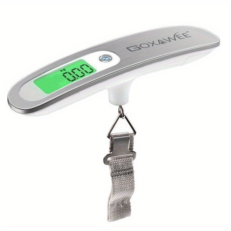 GOXAWEE 110lb/50kg Digital Handheld Luggage Hanging Baggage Scale With Backlight LCD Display