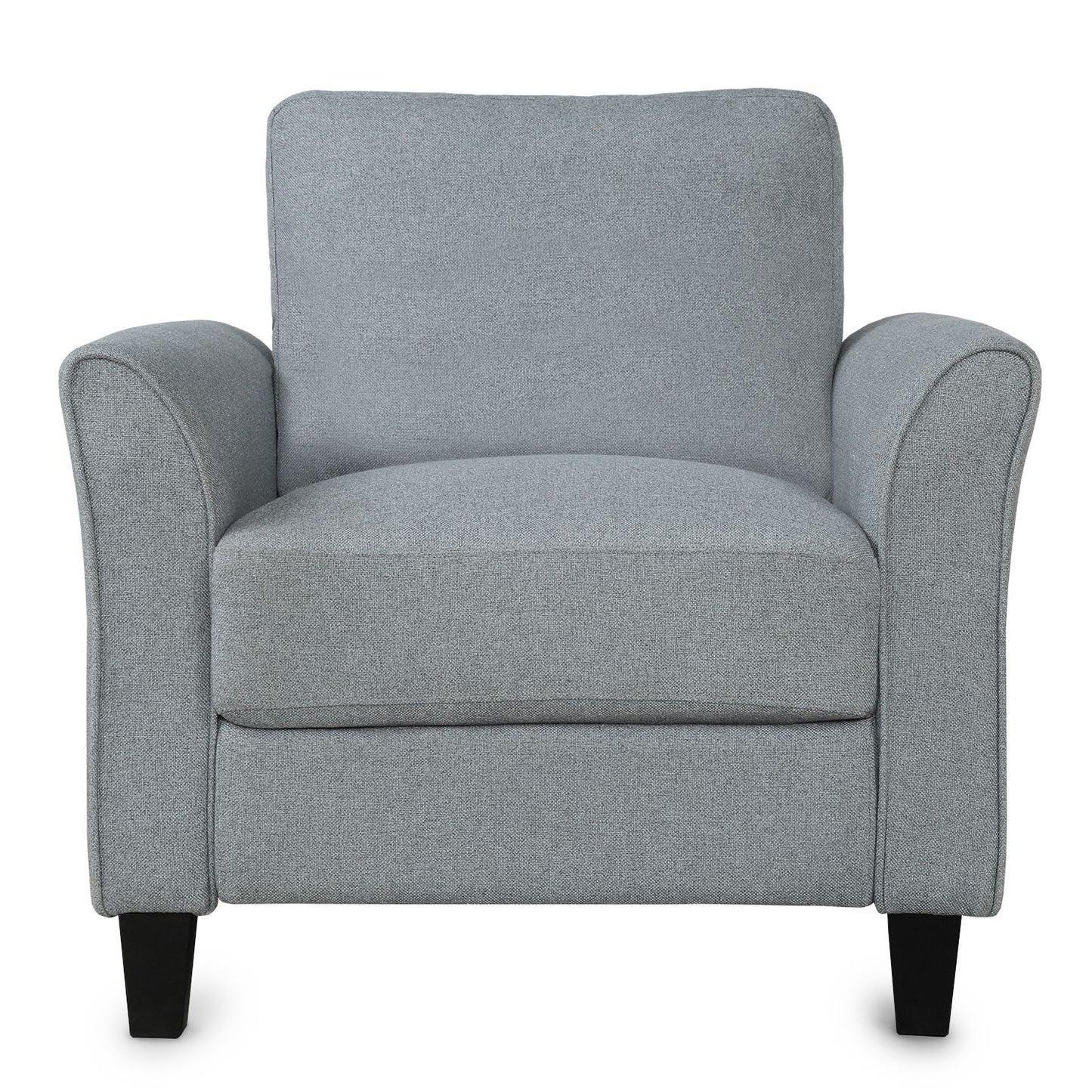 Living Room Sets Furniture Armrest Sofa Single Chair Sofa Loveseat Chair 3-Seat Sofa (ChairLoveseat Chair&3-Seat Sofa, Gray)