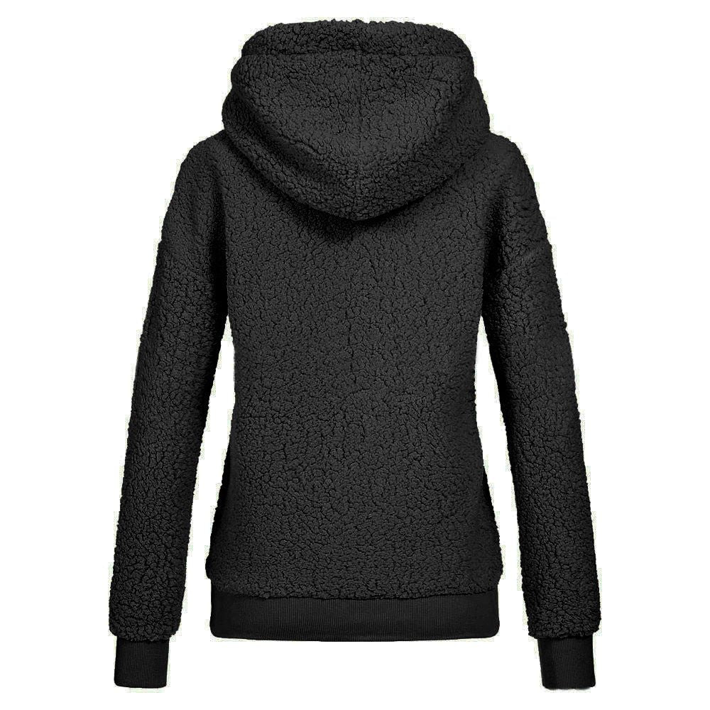 Europe and America autumn and winter explosions drawstring hooded hooded pocket sweater casual sweater women