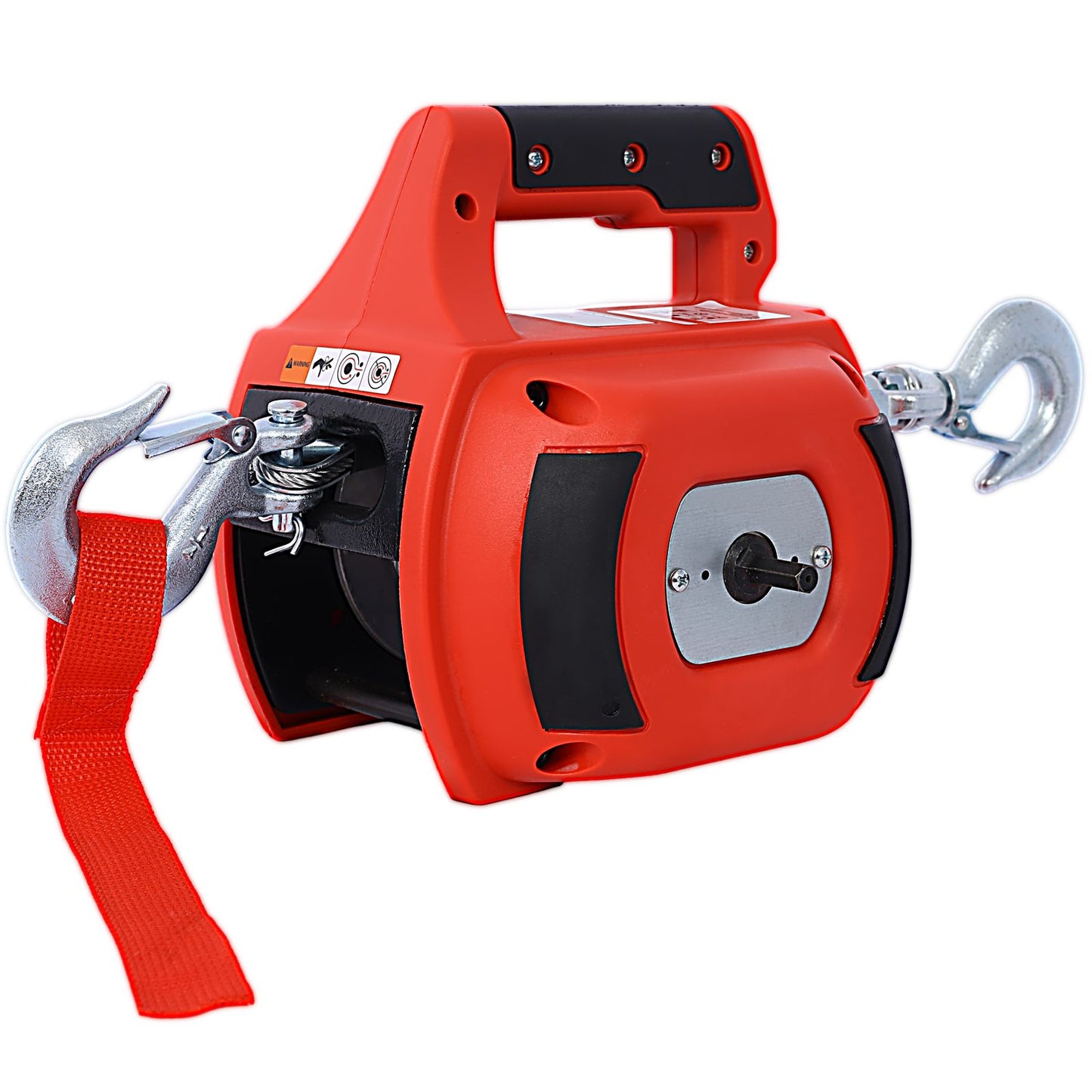 Drill Winch Hoist Portable Drill Winch of 750 LB Capacity with 40 Feet Steel Wire Drill Winch for Lifting & Dragging