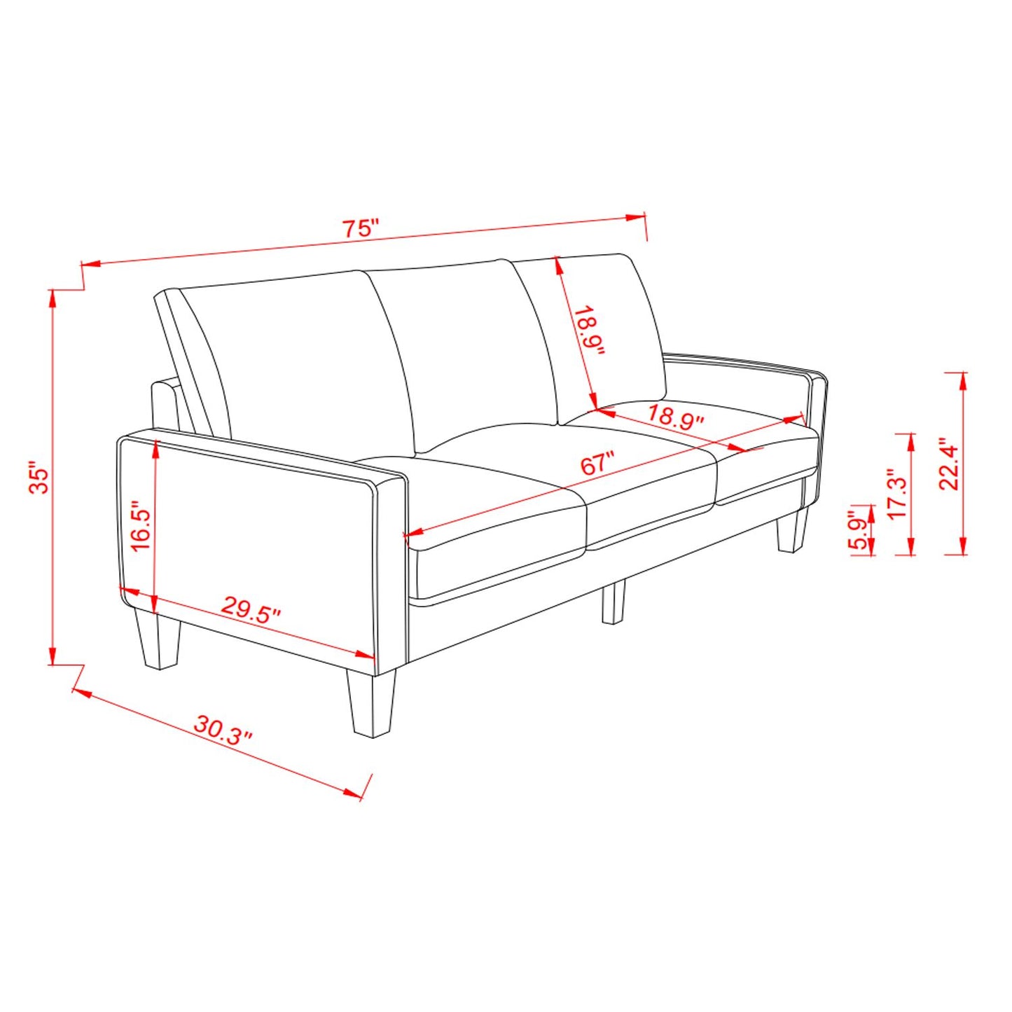 Modern Living Room Furniture Sofa