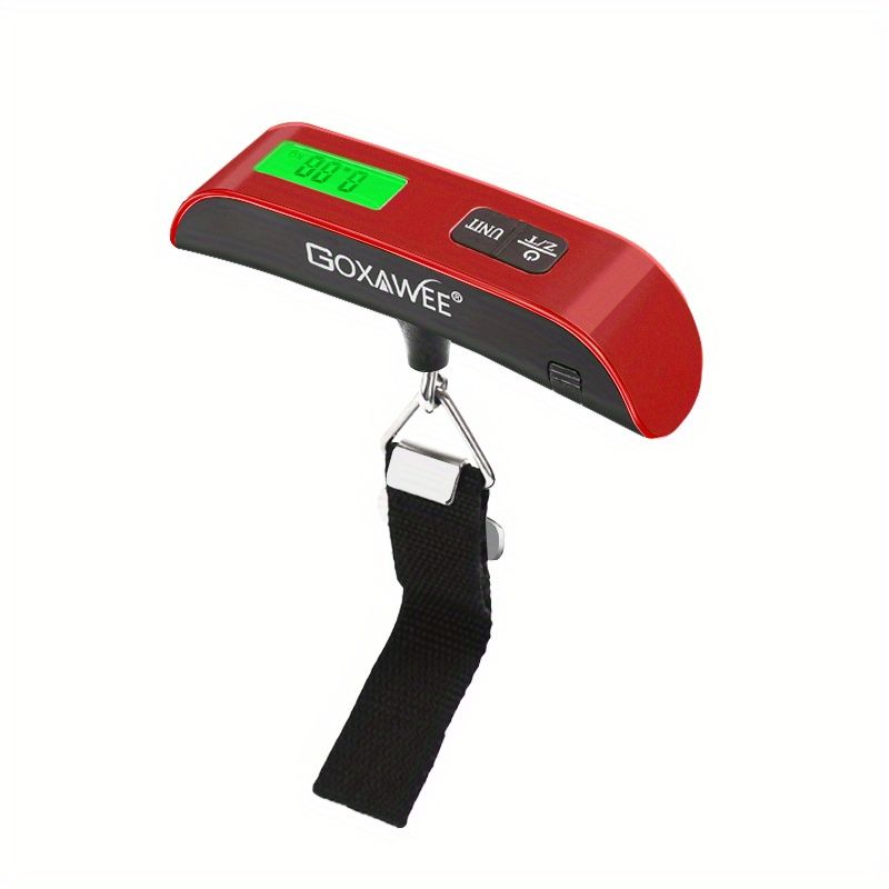 GOXAWEE 110lb/50kg Digital Handheld Luggage Hanging Baggage Scale With Backlight LCD Display