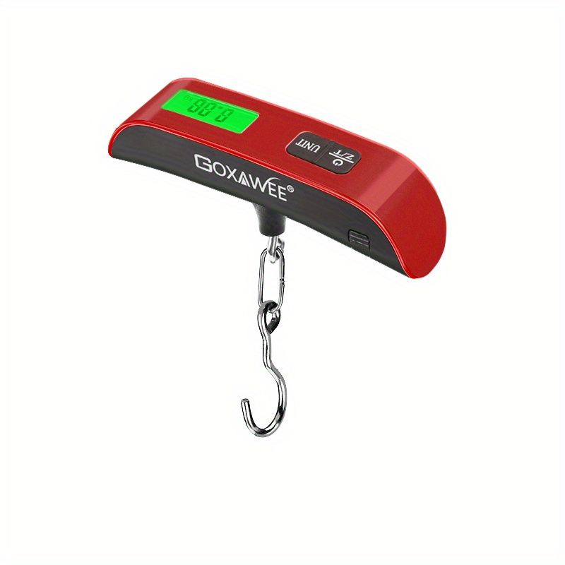 GOXAWEE 110lb/50kg Digital Handheld Luggage Hanging Baggage Scale With Backlight LCD Display