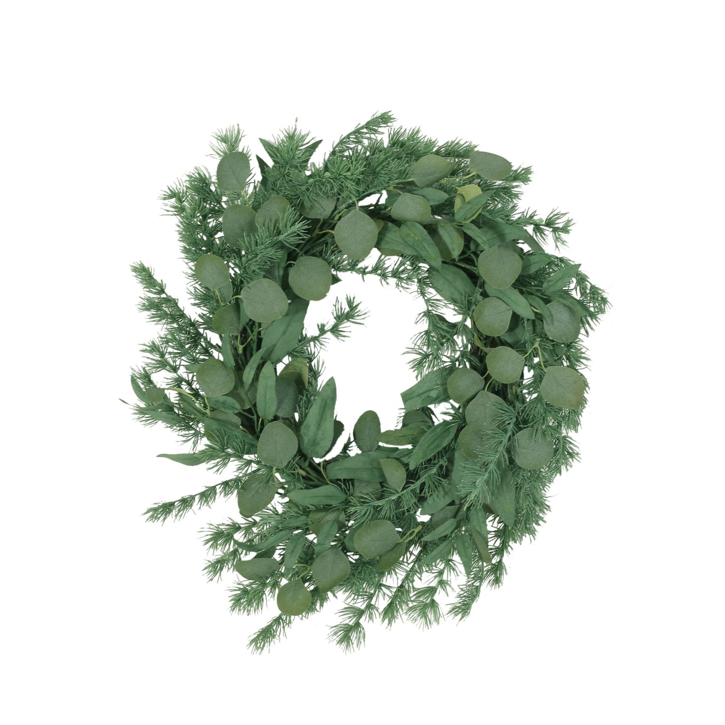 25.5 inch Eucalyptus Leaves Wreath for Front Door, Large Artificial Wreaths for All Seasons, Spring, Summer, Fall, Winter, Farmhouse Outside Holiday Decor for Home