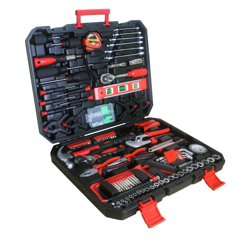 Household Essential Daily Repair Hand Tool Box with Toolset 238Pcs