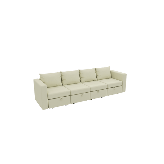 Livelylodge Modular Sectional Sofa with Wooden Frame and Pull-Out Bed, Convertible Couch for Living Room, Available in Black, White, and Gray, 109\" L x 30.5\" W x 34\" H