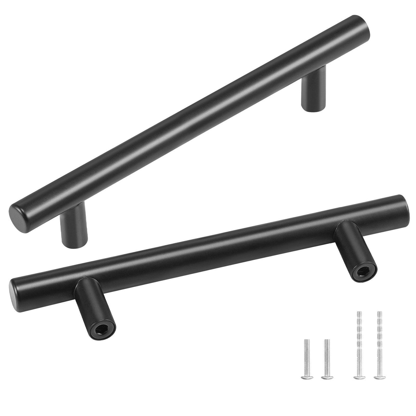 VEVOR 30 Pack Cabinet Pulls, 5.03in / 128mm Center to Center Slim Kitchen Cabinet Drawer, Stainless Steel Modern Kitchen Cupboard Door Handles for Kitchen Bathroom Bar Hardware Matte Black