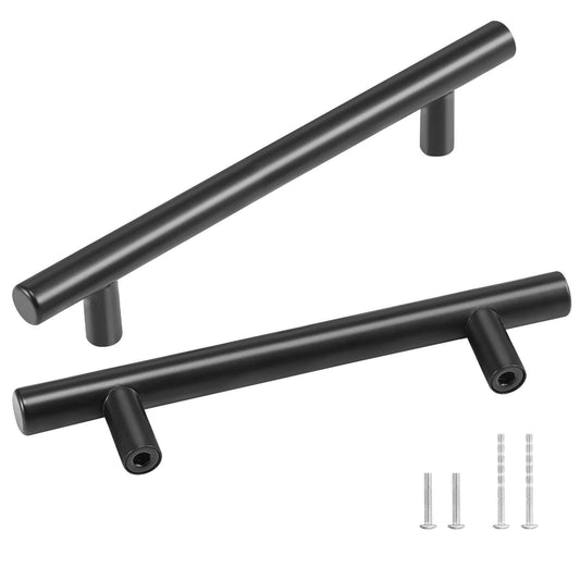 VEVOR 30 Pack Cabinet Pulls, 5.03in / 128mm Center to Center Slim Kitchen Cabinet Drawer, Stainless Steel Modern Kitchen Cupboard Door Handles for Kitchen Bathroom Bar Hardware Matte Black